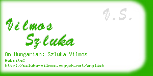 vilmos szluka business card